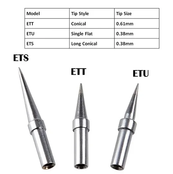 NOVFIX 10 pièces WELLER Embouts ETT LT4 LTA LTB FLC LTD LT1SLX LTCC LTKN LTDD Sans Plomb À Souder Pointe de fer à souder Pour WS81 WSP80 MPR80