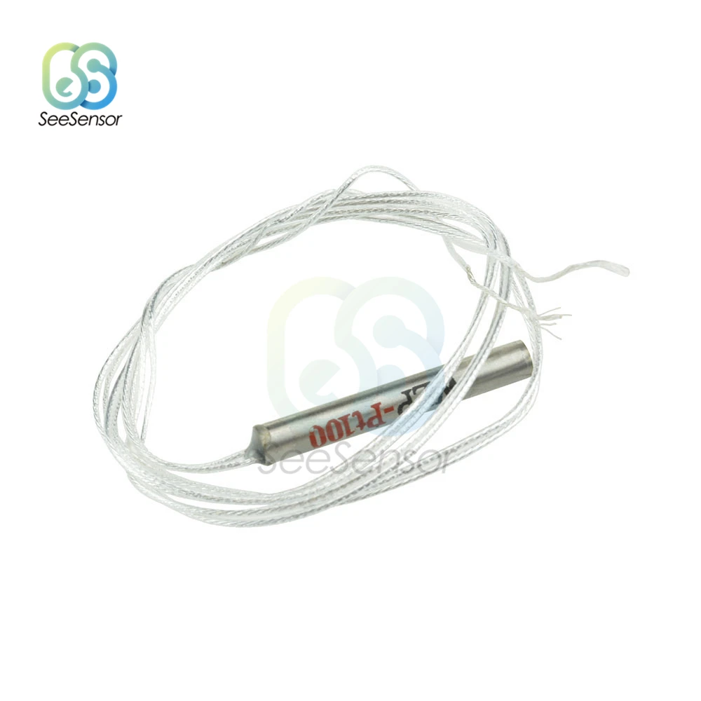 PT100 Platinum Resister Temperature Sensor Detector Waterproof Temp Probe -20~450 Celsius