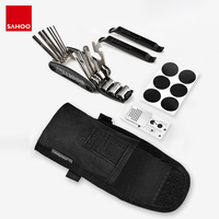 Sahoo 21047 Multi-Function 16-in-1 Cycling Bike Bicycle Repair Tool Kit Set With Under Seat Wedge Pack Saddle Bag