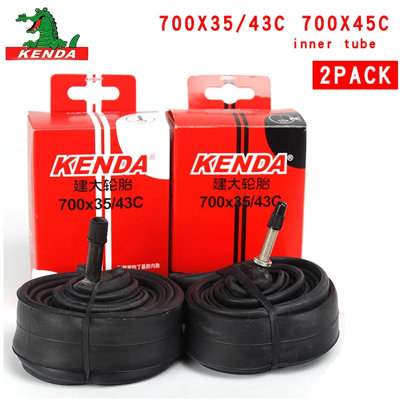 

2PCS Kenda Bicycle Inner Tube 700X35/43C 700X45C American valve French valve 700C Cycling Mountain Bike Butyl Rubber Tire parts