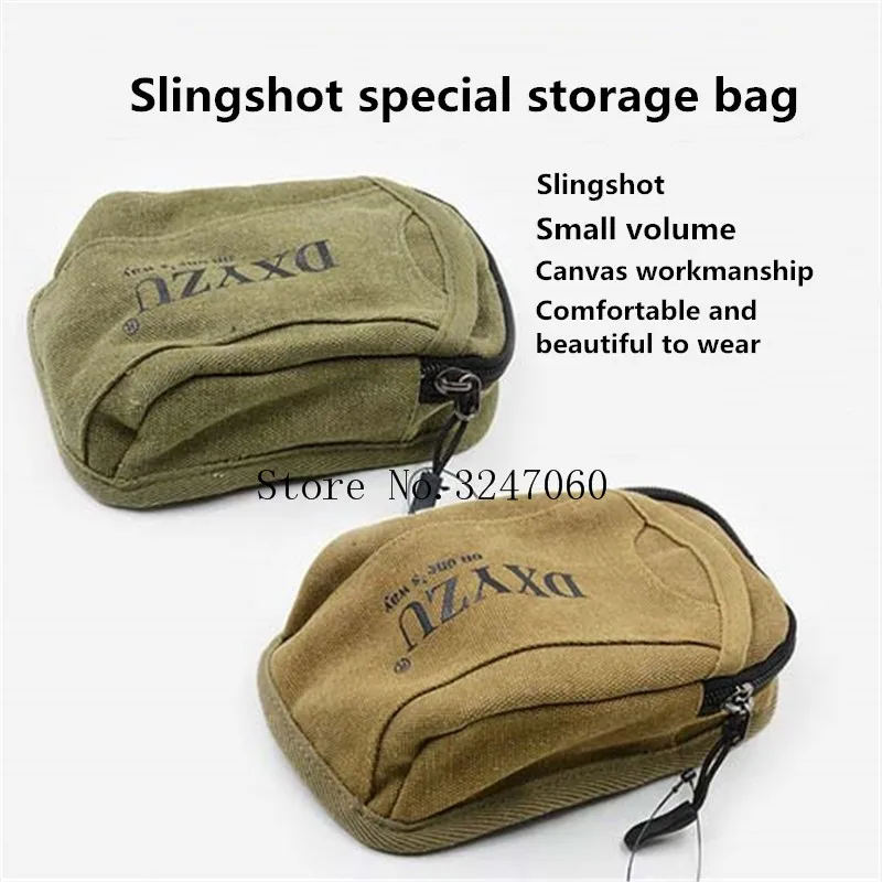NEW 1pcs Slingshot fine Material canvas bags Balls Bag Case Pouch Holster Sling Shot Hunting Sports slingshot Accessories