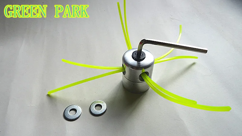 Universal Aluminum Grass Trimmer Head With 4 Lines Brush Cutter Head Thread Nylon Grass Cutting Line Head for Lawn Mower