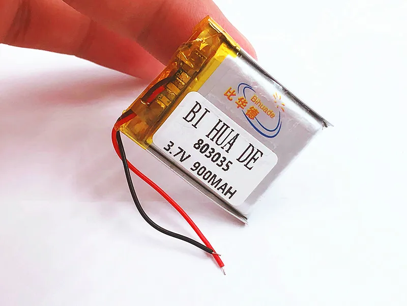 Полимерная литиевая батарея 900 мАч 3,7 в 803035 умные домашние MP3 колонки, литий-ионная батарея для dvr,GPS,mp3,mp4,mp5 портативное зарядное устройство, динамик