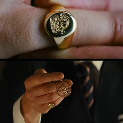 Kingsman Ring The Secret Service Custom Signet Rings For Men Women Cosplay S925 Sliver Color Brass Gold Color Free Engrave Cool