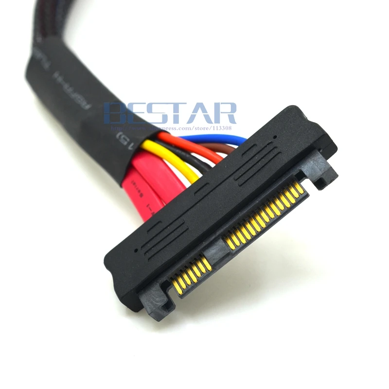 50 سنتيمتر SAS قرص صلب محرك HDD SFF-8482 ذكر إلى SFF8482 أنثى SAS كابل 29 دبوس تمديد الكابلات SFF 8482 0.5 متر