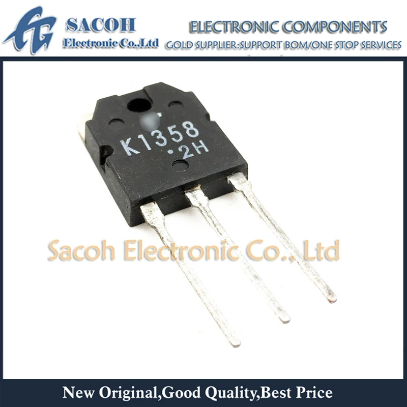 

Refurbished Original 10Pcs/Lot 2SK1358 K1358 TO-3P 9A 900V N Channel MOSFET Field-effect Transistor