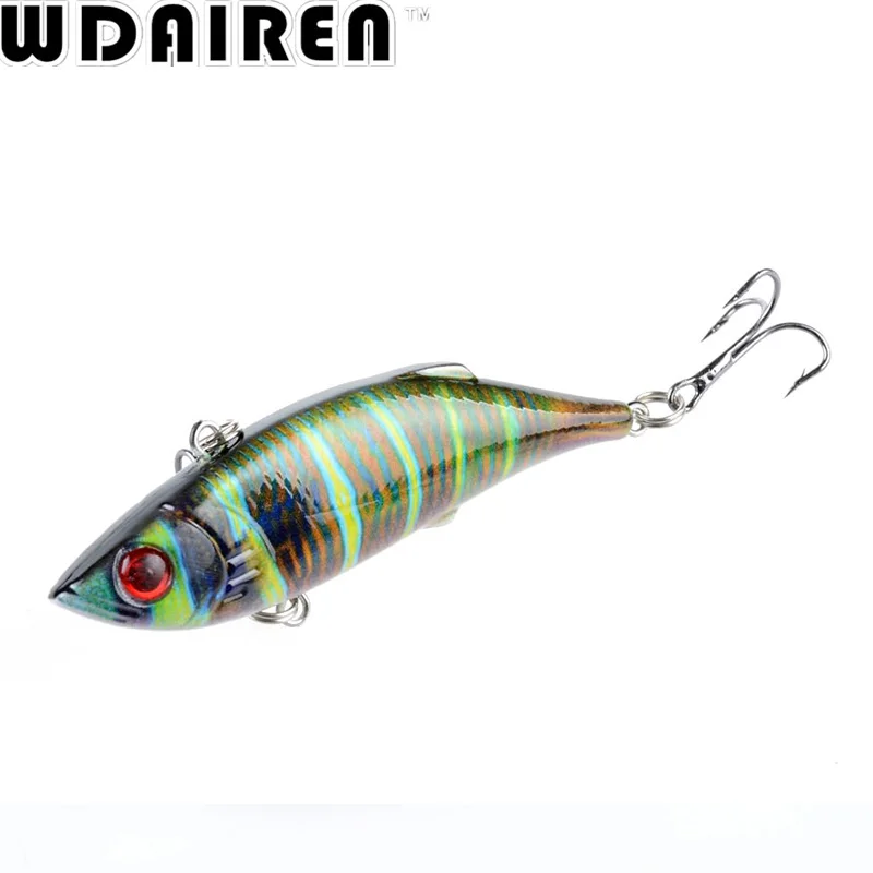 1Pcs VIB Fishing Lures Rattlesnake 8cm 11.8g Fishing Lure Vibration For All Water Levels Wobblers Hooks Carp Bait WD-389