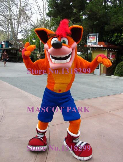 mascot Crash Bandicoot Mascot Costume Adult Size Hot Sale Anime Cosplay Costumes Carnival Fancy Dress Kits for sport