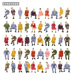 Evemodel P4302 50pcs O Scale all Seated 1:43 Painted Figures Passengers Model Railway Layout