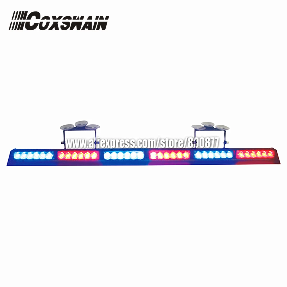 High brightness LED dash lights, LED warning light, 36W LED, 15 flash patterns, sucker install, car internal visor light