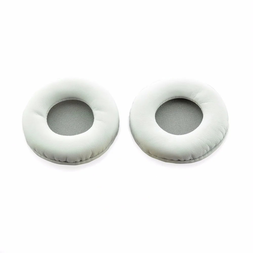 SONY MDR-ZX600 ZX600 Kopfhörer Ersatz Ohr Pad Ohr Kissen Ohr Tassen Ohr Abdeckung Ohrpolster (Weiß leder & Grau Mesh)