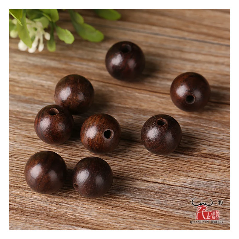 WD-001 100Pcs/Lot Dark Brown Wood Beads 6mm 8mm 10mm 12mm 15mm Round Wooden Beads For Jewelry Making,High-grade Hardwood Beads