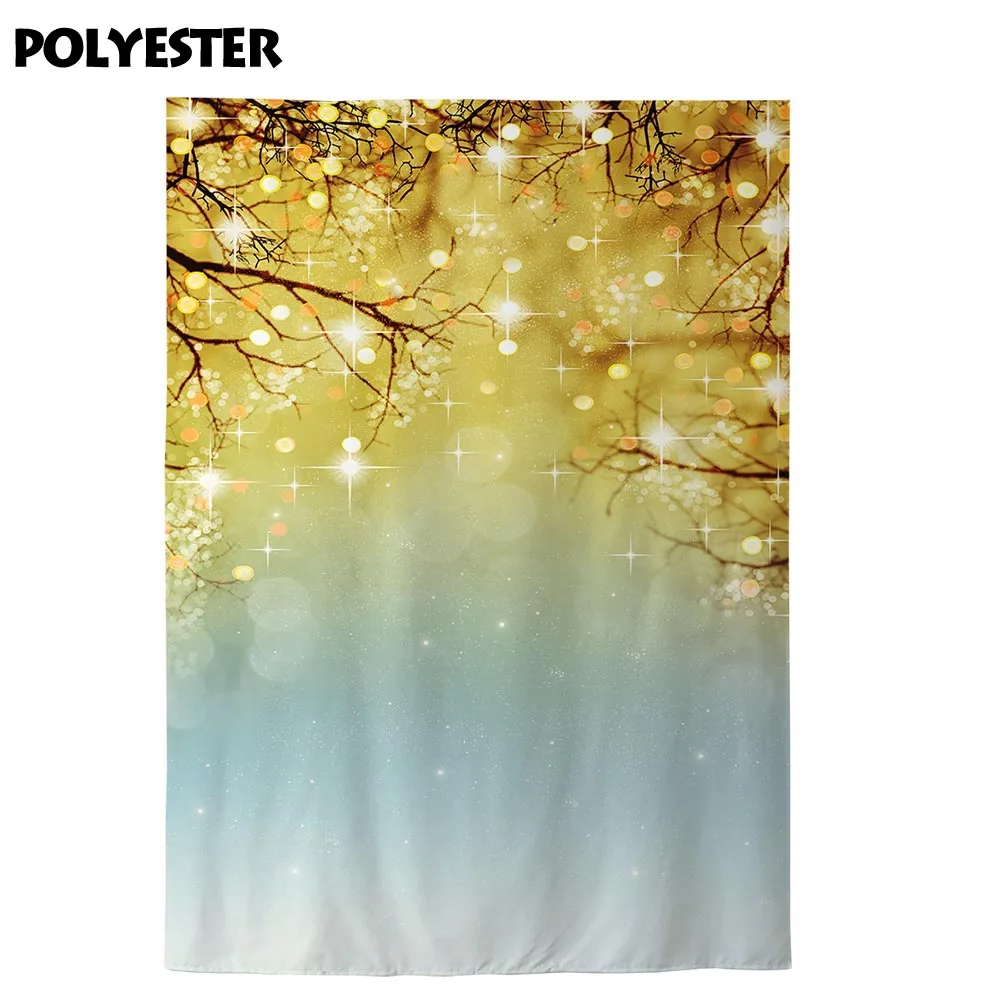 Allenjoy photography backdrop Christmas tree forest bokeh glitter background for photo studio photophone photocall shoot props