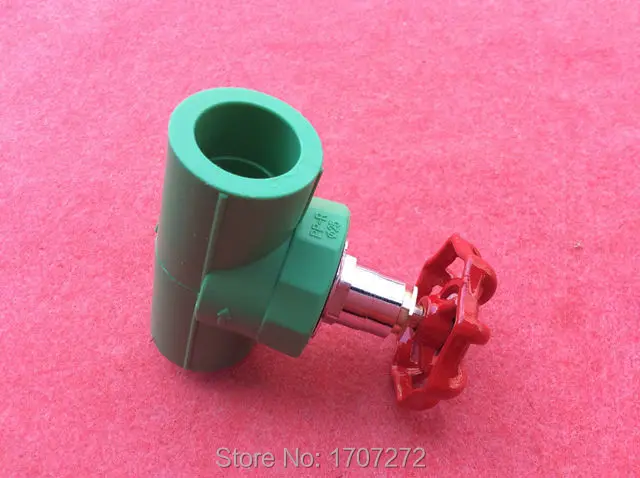 Free shipping Color Green Quality Enviromental Friendly PPR stop valve in Size DN25 for Irrigation water pipeline