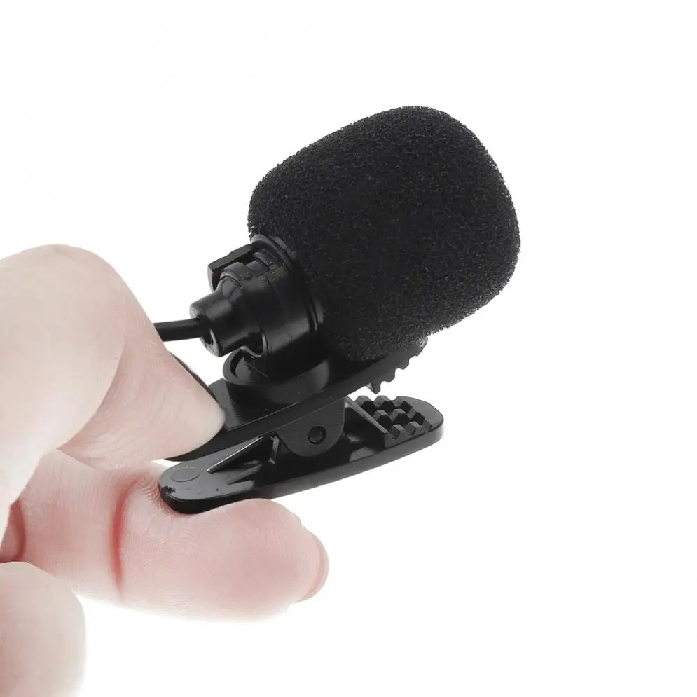 Portable Universal 3.5mm Mini Headset Microphone Lapel Lavalier Clip Microphone for Lecture Teaching Conference