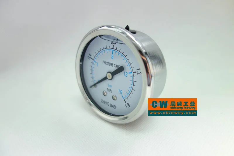 

YN60Z M14*1.5 or 1/4"BSP thread 2.5" 60mm Shock - proof oil - filled pressure gauge back mount manometer