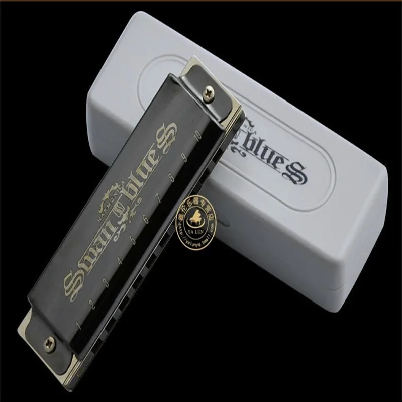 Swan Harmonica 10 Hole Blues Harp Armonica Diatonica C Key  Mouth Ogan Musical Instrument Swan mundHarmonika gaita