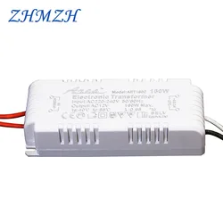 Regulável 120w 160 180 200 ac220v para ac12v transformador eletrônico para g4/g5.3 mr16 lâmpada de quartzo lâmpada halógena lâmpada de cristal ce