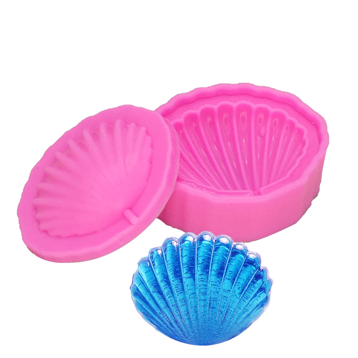 3D Sea Shell Shape Silicone Mold DIY Handmade Cookies Chocolate Mould Kitchen CakeBaking Decorating Tools  T1168