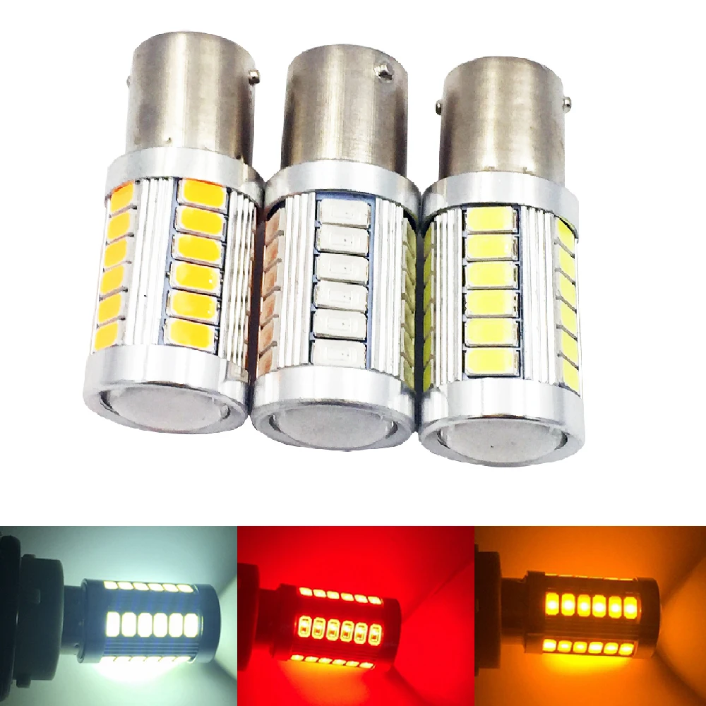 

YSY1X 1156 7506 BA15S P21W 5630 5730 LED Car Tail Bulb Brake Lights auto Reverse Lamp Daytime Running Light red white yellow 12V