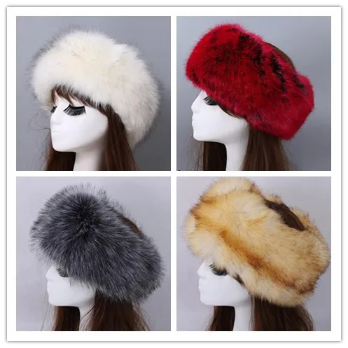 Autumn and winter women's Fashion faux fox fur hat female women's winter faux fur hat cap