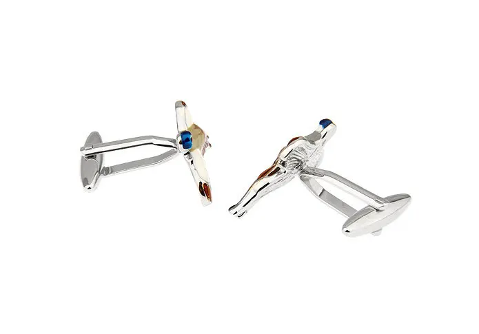 IGame Bird Cuff Links Novelty Flying Wild Goose ออกแบบวัสดุทองเหลืองคุณภาพจัดส่งฟรี