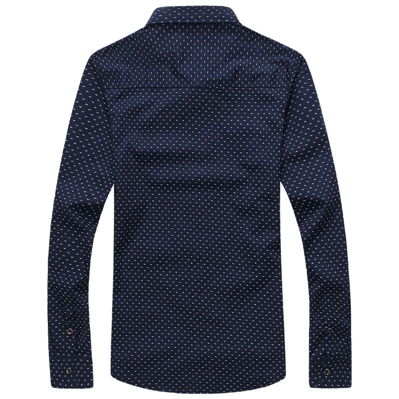 2018 New Men Long Sleeve Shirt Luxury Stylish Mens Printing Slim Fit Shirt Casual Shirts Mens Dress Shirts 5 Color Size:M-5XL