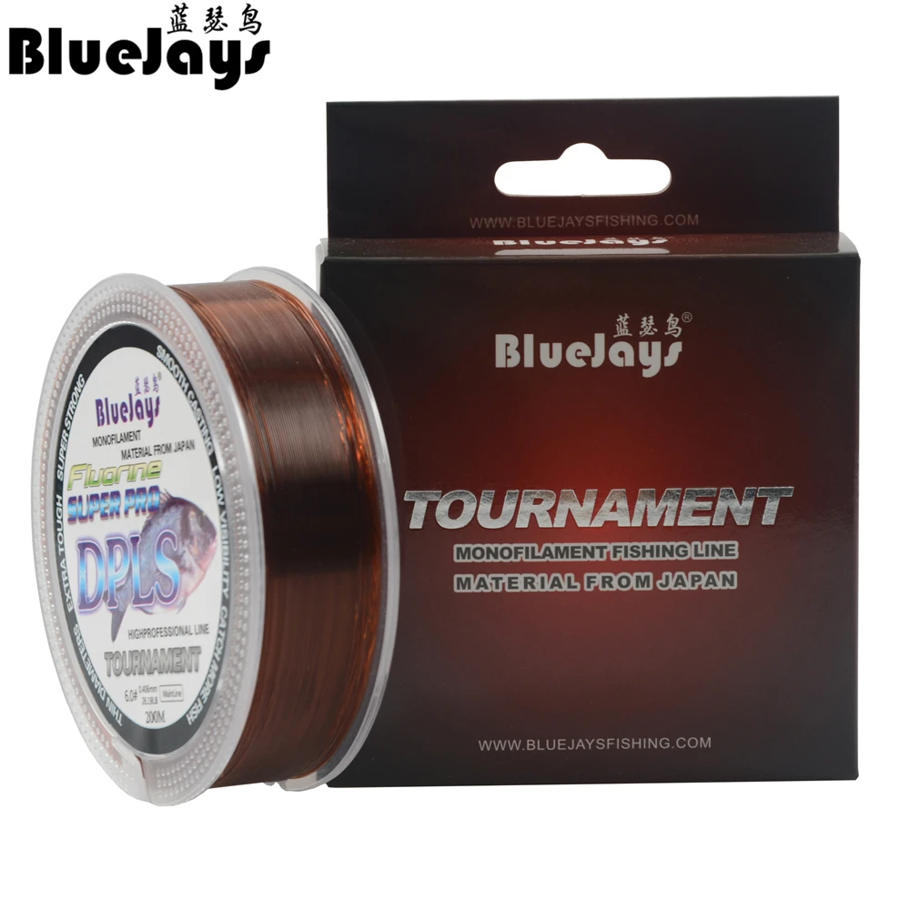 BlueJays Stealth Fishing Line Super Strong Japanese 200M Transparent Nylon Line Monofilament Copolymer Line Crap Fishing Line