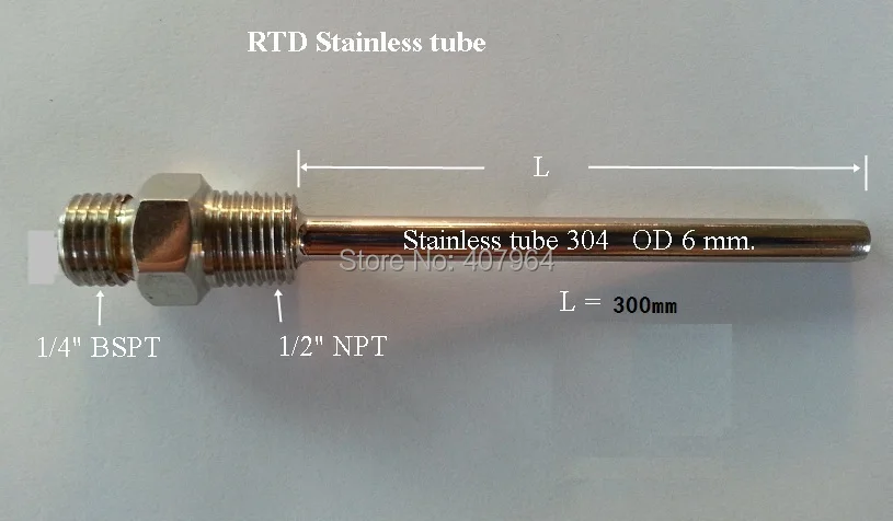 

L=300mm Stainless 304 tube RTD thermowell