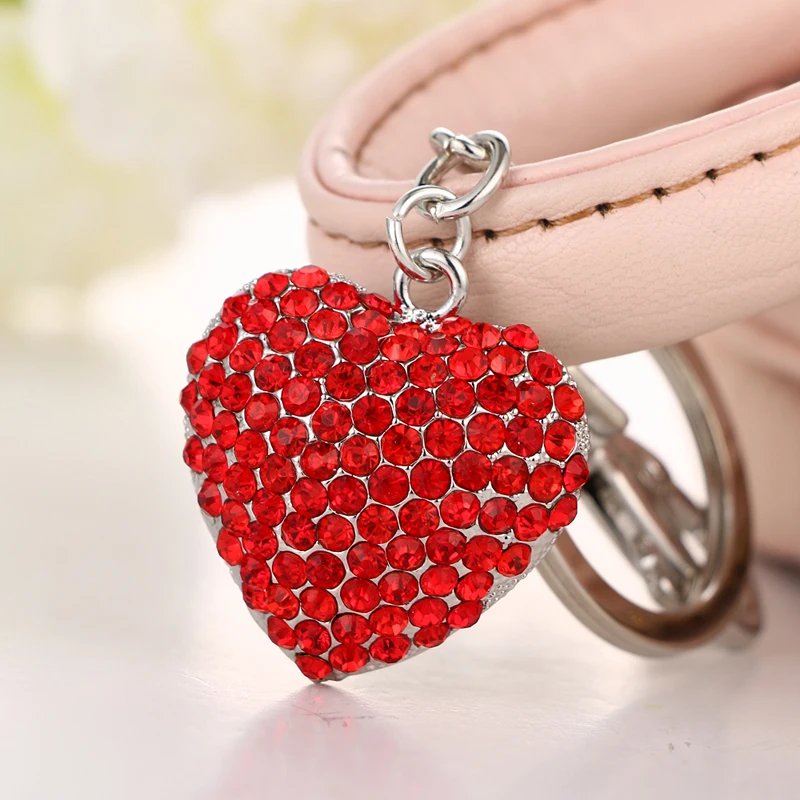 2017 Z new fashion love heart-shaped portable key chain wallet & bag buckle birthday gift Valentine's Day 1314 confession must