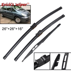 Erick's Wiper Front- und Heckwischerblätter-Set für Citroen Xsara Picasso 2005–2010, Windschutzscheibe, Windschutzscheibe, Fensterbürsten, 26 Zoll, 26 Zoll, 16 Zoll