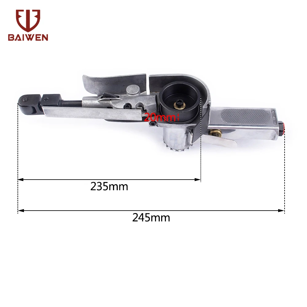 New Pneumatic Sanders Tools Belt air Machine 520*20mm Air Belt Sander for Air Compressor Sanding with 3 Belts air tool