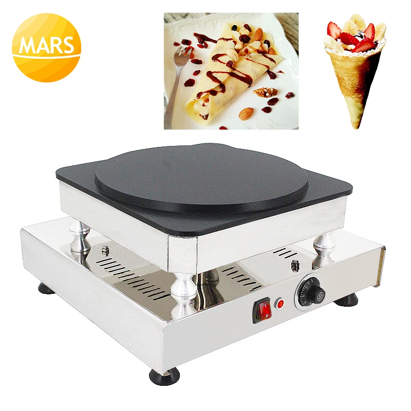 

Commercial French and Japanese Pancake Machines Electric Savory Crepes Maker Griddle Baking Irons Plates