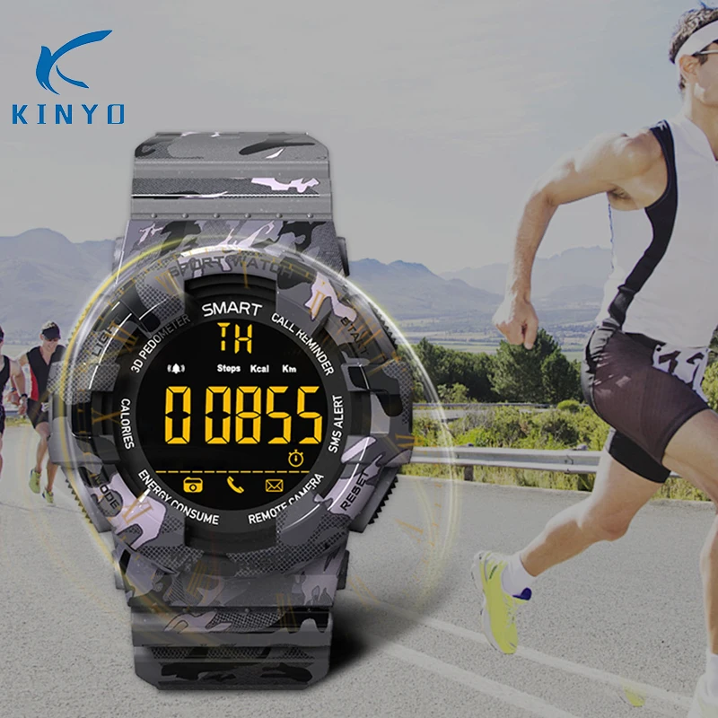 Waterproof smartband intelligent clock remote camera control incoming reminder stopwatch smart watch women men gifts for friends