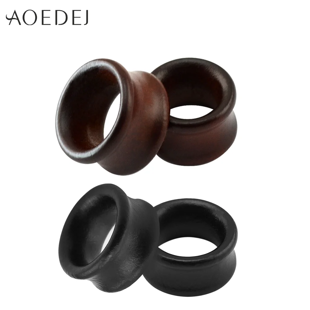 8-25mm Black Wood Plugs Body Jewelry Wooden Plugs For Ears Ear Gauges Tunel Piercing Ear Stretchers Plugs And Tunnels Wood 10mm