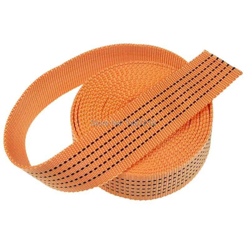 2.5cm 5meters thickening Orange Polypropylene webbing ribbon tape bias straps for bags hand made sewing accessories belt