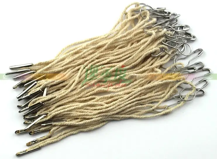 

cotton hang tag strings with safety Gourd Pin in apparel in stock Good quality price seal cord for garment 1000pcs lot