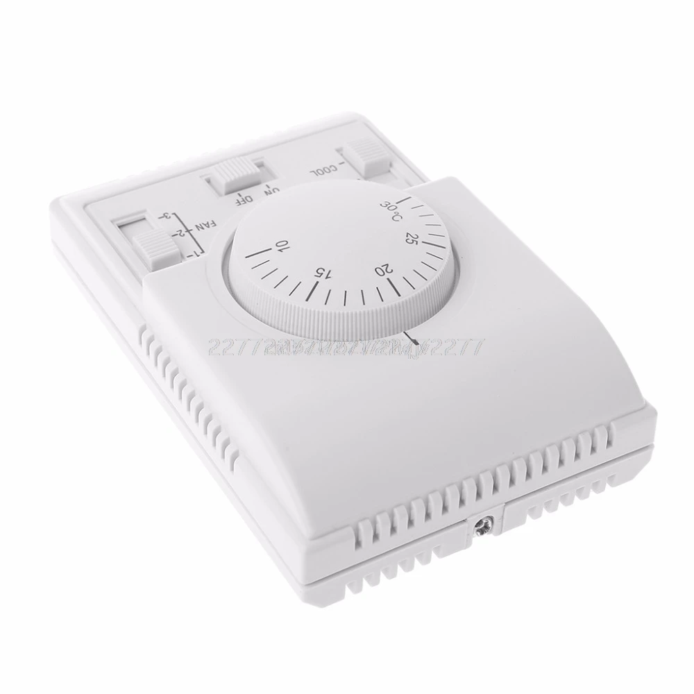 220V Room Mechanical Thermostat Control Air Conditioner Fan Coil Temperature Controller My02 19 Dropship