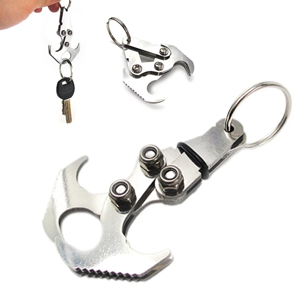 Stainless Steel Magnetic Grappling Hook Folding Climbing Claw for Outdoor Activities