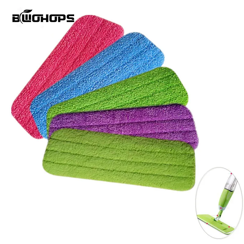 Spray Mop pads 2PCS/set Fiber Mop Head Floor cleaning cloth Paste The Mop To Replace Cloth Household Cleaning Mop Accessories