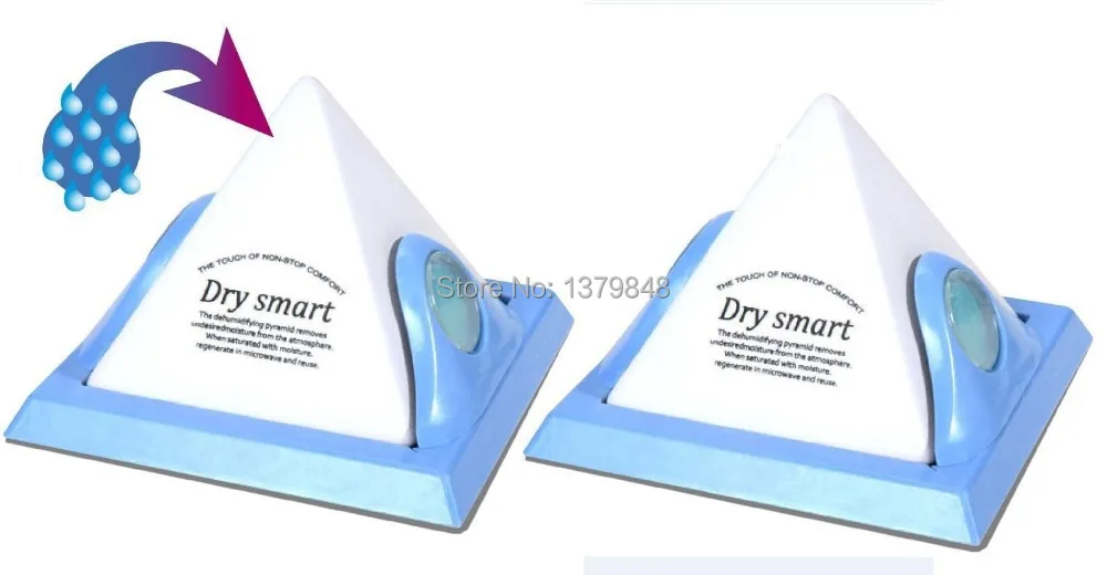 1Pc Pyramid Shape Dehumidifier Mini Reusable Wardrobe Drawer Dehumidifying Ball Mould Remover Moisture