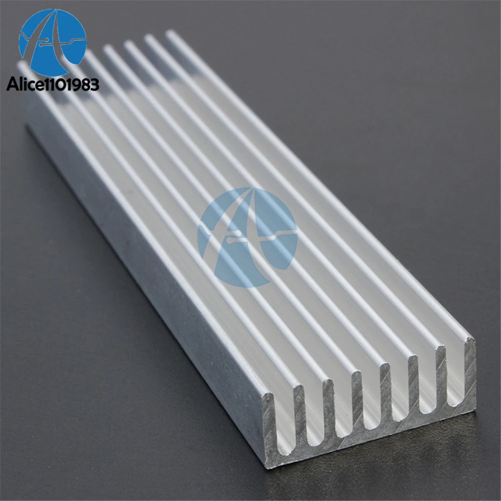 100x25x10mm Aluminum Heat Sink Cooling LED Power IC Transistor For Computer Board Motherboard MOS Tube TO-3P Large Power Tube