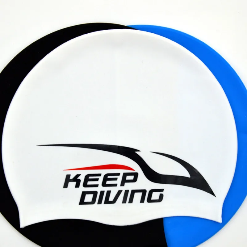 MANTENERE DIVING Impermeabile Del Silicone Nuoto Tappi per le Donne Degli Uomini Capelli Lunghi Nuoto Hat Copertura Dell\'orecchio Dell\'osso Piscina