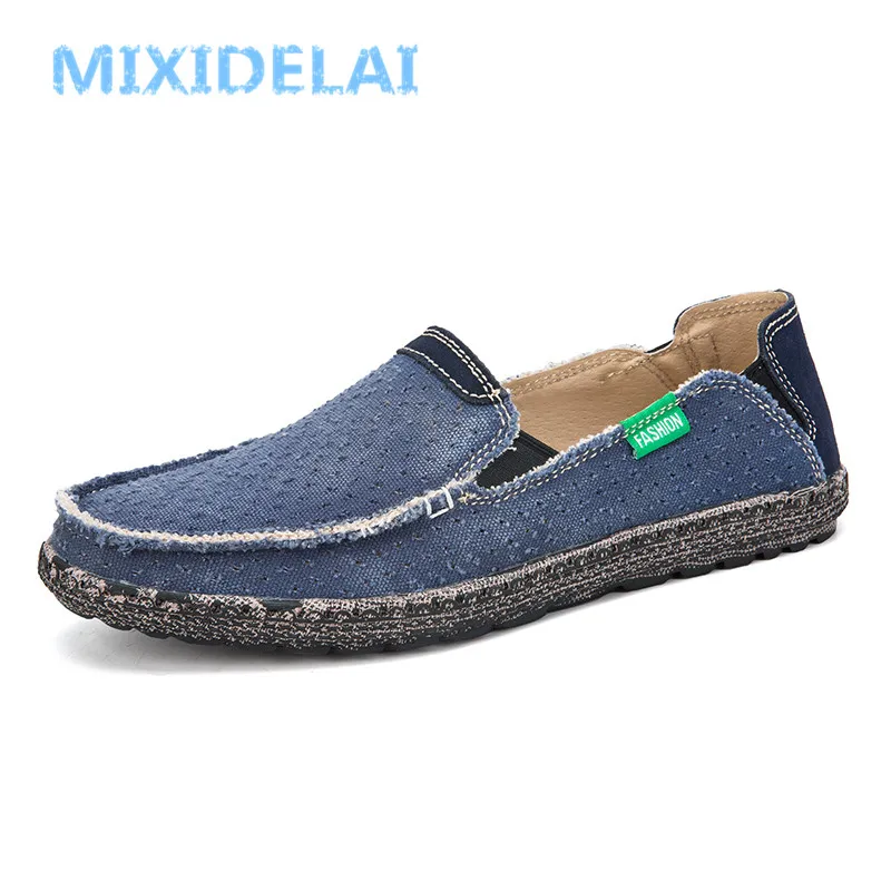 New Men Canvas Shoes Fashion Men Casual Shoes Comfortable Breathable Men Loafers Outdoor Slip On Shoes For Male Chaussure Homme