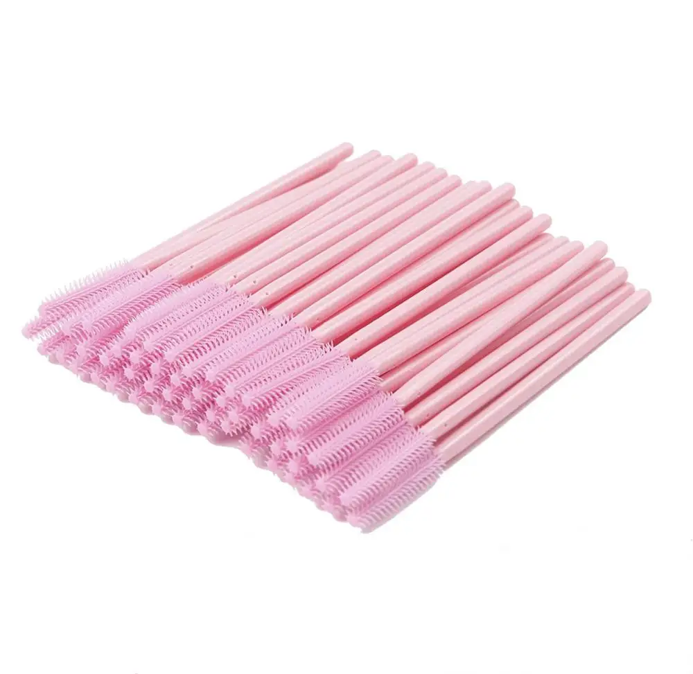 Brosse à cils en Silicone, 200 pièces, baguettes de Mascara, maquillage, cosmétique, peigne à cils