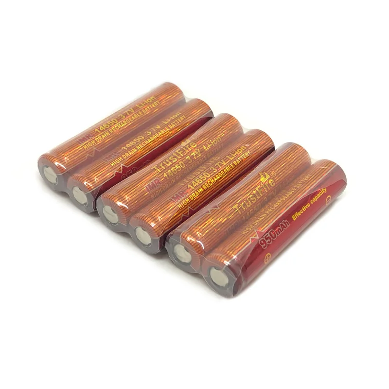 

30pcs/lot TrustFire IMR 14650 3.7V 950mAh High Drain Rechargeable Lithium Battery For Electronic Cigarettes Output 10A Batteries