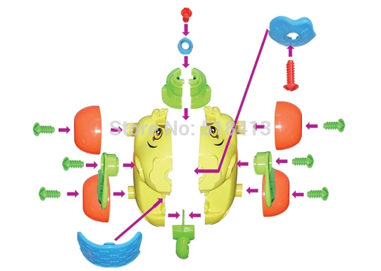 Dierlijke Olifant Mammoet Demonteren Combinatie en Educatief Speelgoed Moer Gemonteerd Speelgoed Dieren 2021