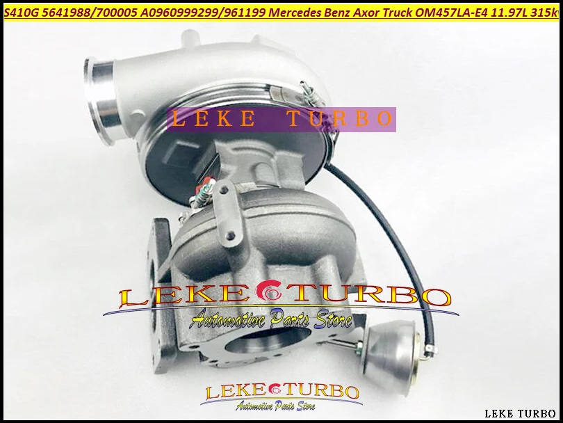 توربو S410G 56419880005 56419700005   أ 0960999299   أ 0090961199   لمرسيدس بنز اكسور شاحنة OM457 OM457LA-E4 11.97L 315kw 2003-05