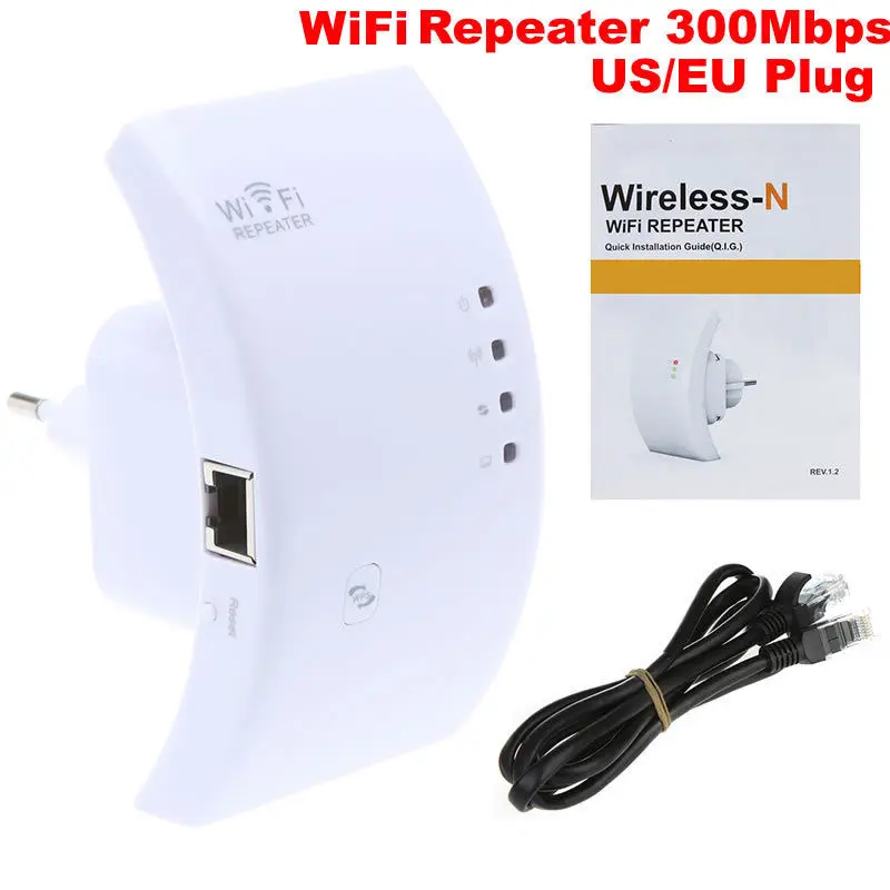 Wireless-n wifi repetidor 300mbps extensor roteador gama impulsionador eua/ue/uk plug