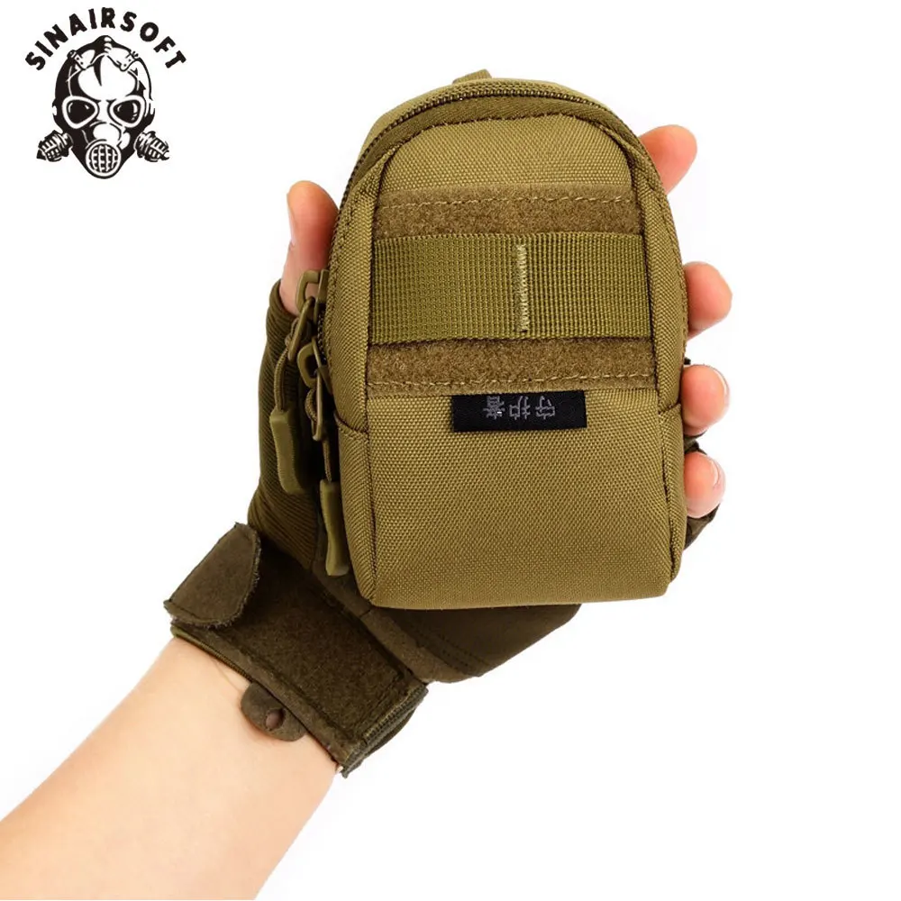 

SINAIRSOFT MOLLE Outdoor Climbing Small Bags Men Sport Mini Pocket Tool Cigarette Key Talkie Walkie Satchel Case Pouch Bag